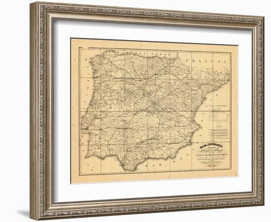 1829, Portugal, Spain-null-Framed Giclee Print