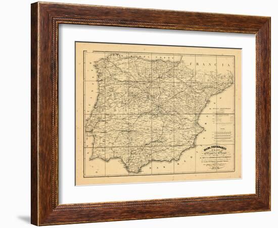 1829, Portugal, Spain-null-Framed Giclee Print