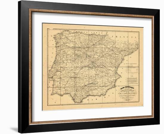 1829, Portugal, Spain-null-Framed Giclee Print