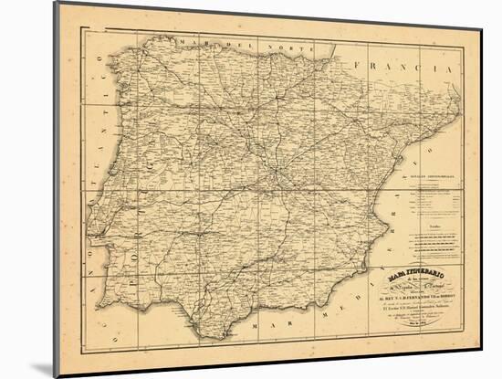 1829, Portugal, Spain-null-Mounted Giclee Print