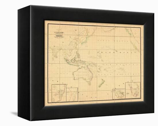 1831, Indonesia, Malaysia, Philippines, Oceania-null-Framed Premier Image Canvas