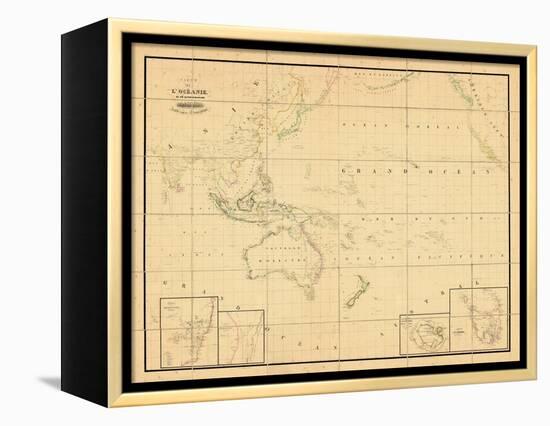 1831, Indonesia, Malaysia, Philippines, Oceania-null-Framed Premier Image Canvas