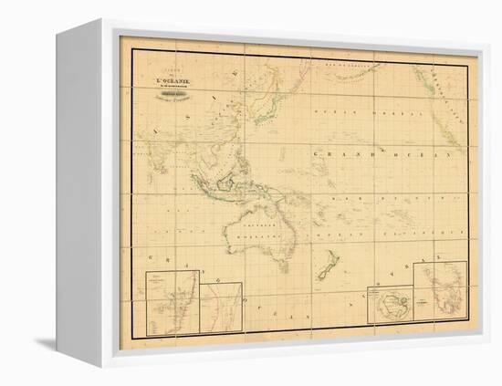 1831, Indonesia, Malaysia, Philippines, Oceania-null-Framed Premier Image Canvas