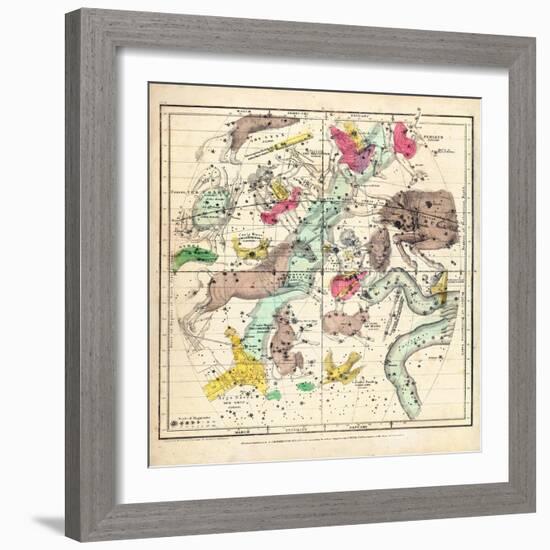 1835, Constellations January - March-null-Framed Giclee Print