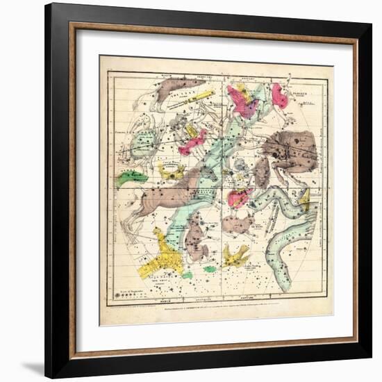 1835, Constellations January - March--Framed Giclee Print