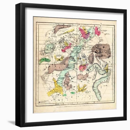 1835, Constellations January - March--Framed Giclee Print