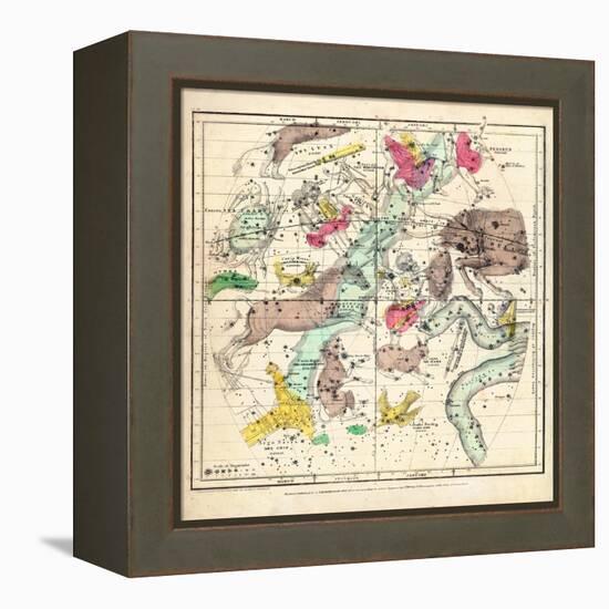 1835, Constellations January - March-null-Framed Premier Image Canvas