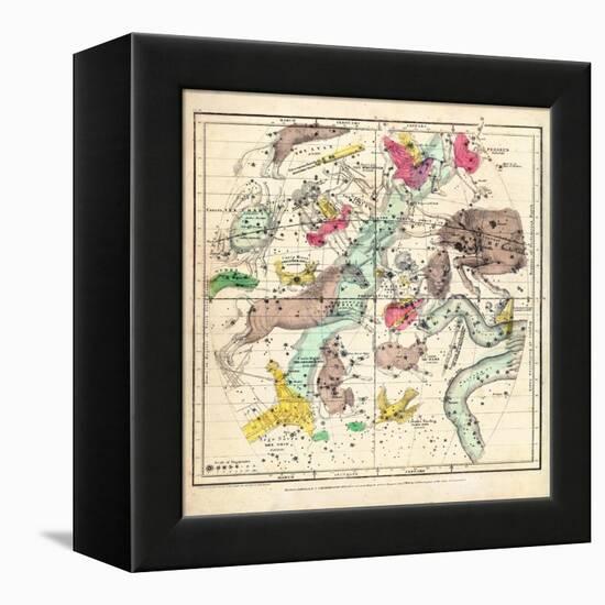 1835, Constellations January - March-null-Framed Premier Image Canvas