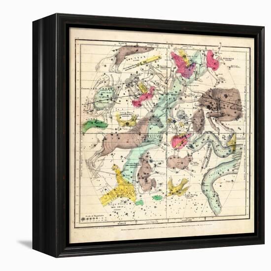 1835, Constellations January - March-null-Framed Premier Image Canvas