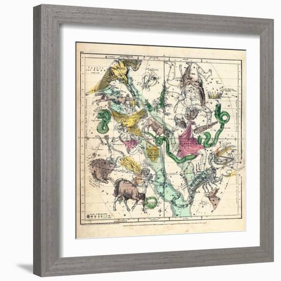 1835, Constellations July - September-null-Framed Giclee Print