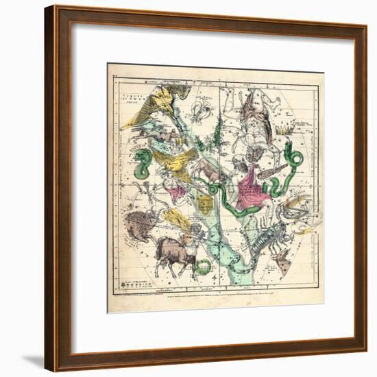 1835, Constellations July - September-null-Framed Giclee Print