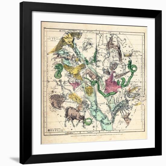 1835, Constellations July - September-null-Framed Giclee Print