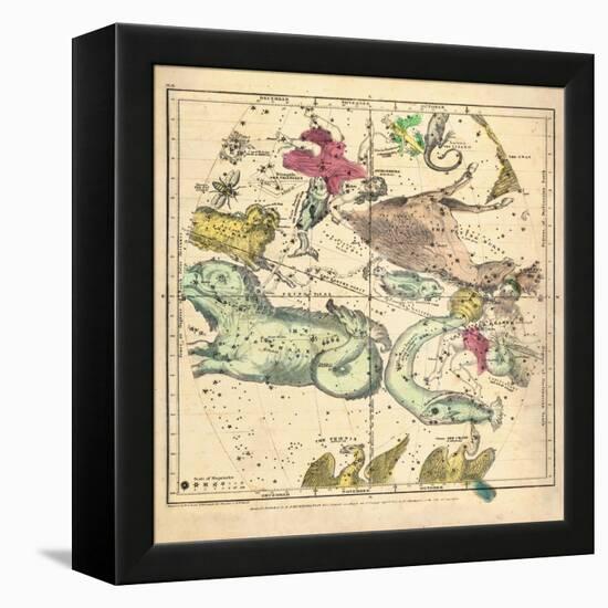 1835, Constellations October - December-null-Framed Premier Image Canvas