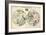 1835, Geography of the Heavens, Northern - Southern-null-Framed Giclee Print