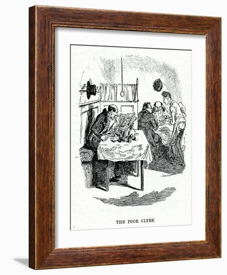 1836 Dining Room Scene-George Cruikshank-Framed Art Print