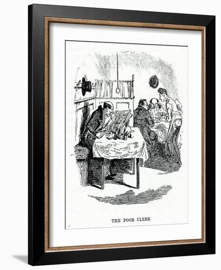 1836 Dining Room Scene-George Cruikshank-Framed Art Print