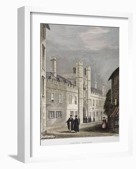 1838 Darwin's Christ College Cambridge-Paul Stewart-Framed Photographic Print