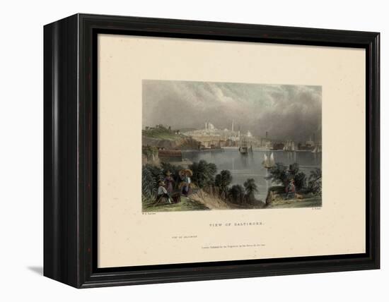 1840, Baltimore 1840, Maryland, United States-null-Framed Premier Image Canvas
