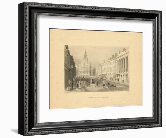 1840, Boston View of State Street, Massachusetts, United States-null-Framed Giclee Print