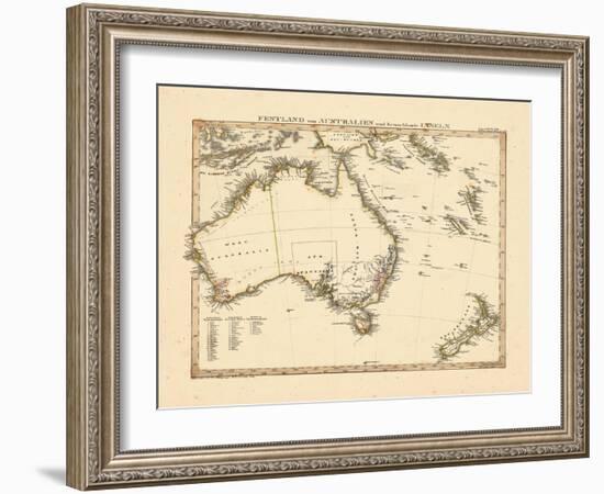 1841, Australia, New Zealand-null-Framed Giclee Print