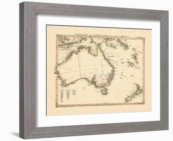 1841, Australia, New Zealand-null-Framed Giclee Print