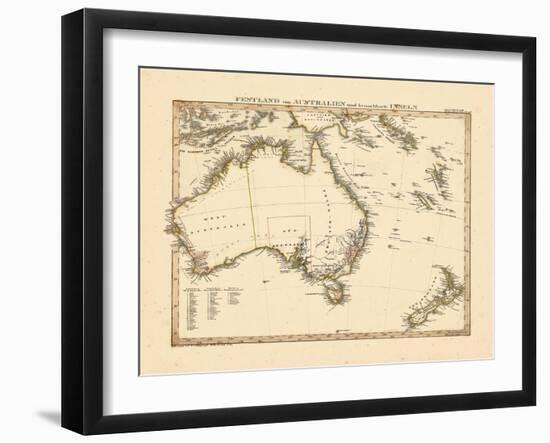 1841, Australia, New Zealand-null-Framed Giclee Print