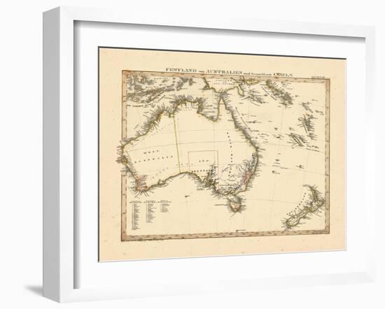 1841, Australia, New Zealand-null-Framed Giclee Print