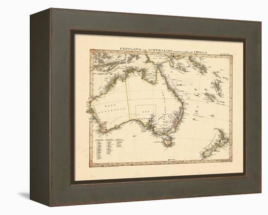 1841, Australia, New Zealand-null-Framed Premier Image Canvas