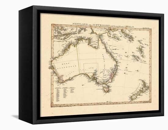 1841, Australia, New Zealand-null-Framed Premier Image Canvas