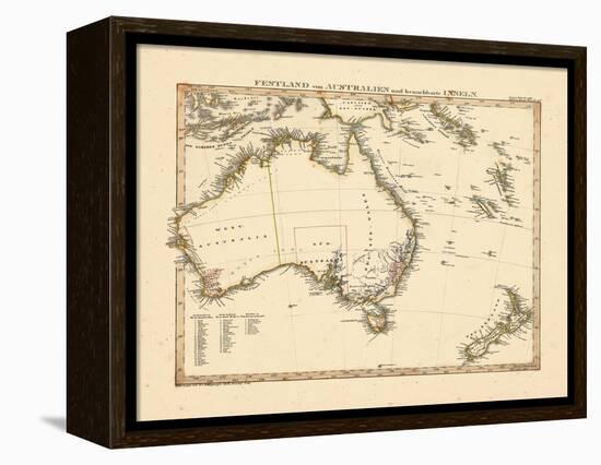 1841, Australia, New Zealand-null-Framed Premier Image Canvas