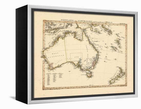 1841, Australia, New Zealand-null-Framed Premier Image Canvas