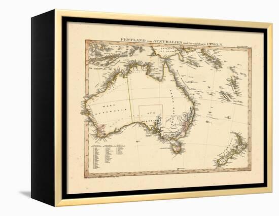 1841, Australia, New Zealand-null-Framed Premier Image Canvas