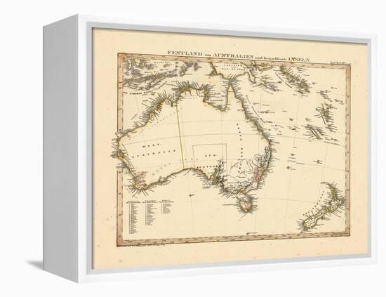 1841, Australia, New Zealand-null-Framed Premier Image Canvas