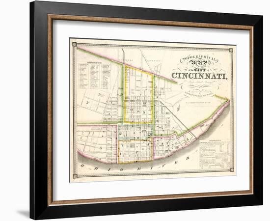 1841, Cincinnati 24x29, Ohio, United States-null-Framed Giclee Print