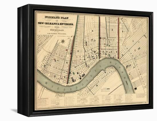 1845, New Orleans 1845, Louisiana, United States-null-Framed Premier Image Canvas