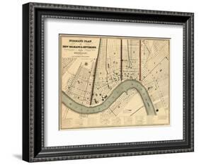 1845, New Orleans 1845, Louisiana, United States-null-Framed Giclee Print