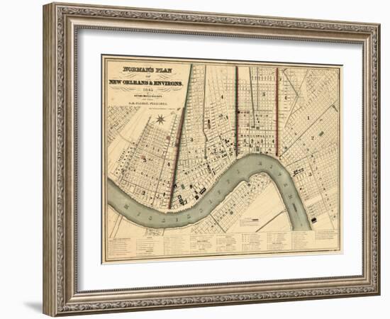 1845, New Orleans 1845, Louisiana, United States-null-Framed Giclee Print