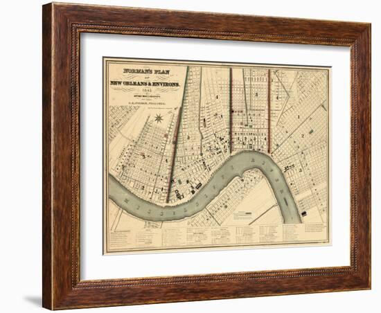 1845, New Orleans 1845, Louisiana, United States-null-Framed Giclee Print