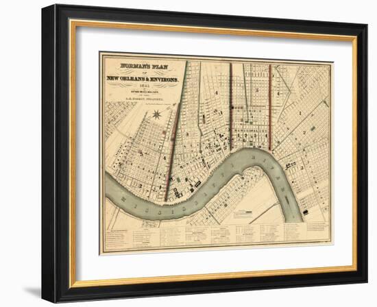 1845, New Orleans 1845, Louisiana, United States-null-Framed Giclee Print