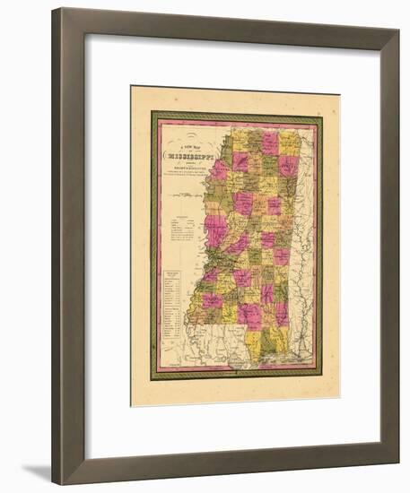 1846, Mississippi, United States-null-Framed Giclee Print