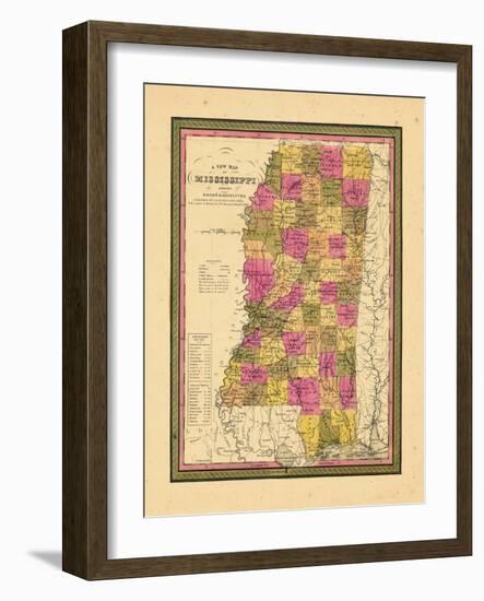 1846, Mississippi, United States-null-Framed Giclee Print