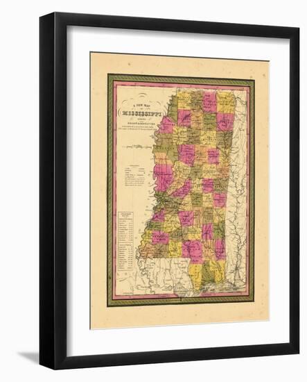 1846, Mississippi, United States-null-Framed Giclee Print