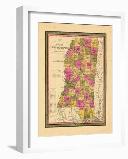 1846, Mississippi, United States-null-Framed Giclee Print