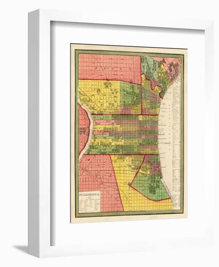 1846, Philadelphia 1846, Pennsylvania, United States-null-Framed Giclee Print