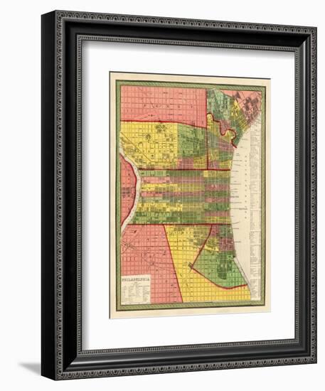 1846, Philadelphia 1846, Pennsylvania, United States-null-Framed Giclee Print