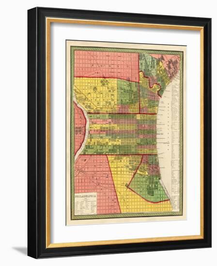 1846, Philadelphia 1846, Pennsylvania, United States-null-Framed Giclee Print