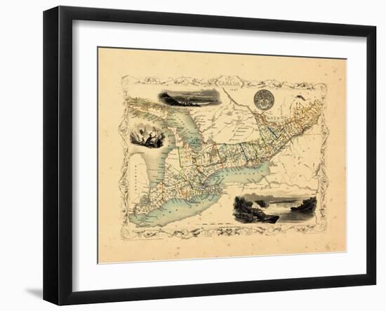 1848, Canada, Ontario, Quebec-null-Framed Giclee Print