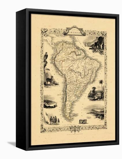 1848, South America-null-Framed Premier Image Canvas