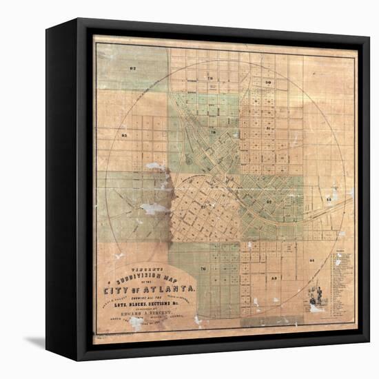 1850s, Atlanta, Georgia, United States-null-Framed Premier Image Canvas