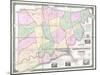 1852, Jefferson County - WV formerly VA Wall Map, West Virginia, United States-null-Mounted Giclee Print